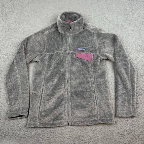Patagonia Re-Tool Snap T Womens Small Gray Pullover Polartec Mock Neck Hiking - Picture 1 of 9